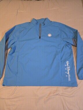 Walt Disney World Golf AHEAD Extreme Pullover XL Blue Quarter Zip